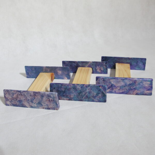 Drum Stands Wooden with Iridescent Paint Finish