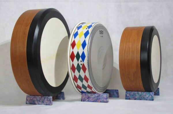 Drum Stands Wooden with Iridescent Paint Finish - Image 3